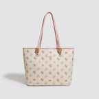 Women's tote bag with elegant horse pattern and sturdy carrying handles-https://detail.1688.com/offer/1041398891181.html-Calm Wears-Rosa-nothing-Calm Wears