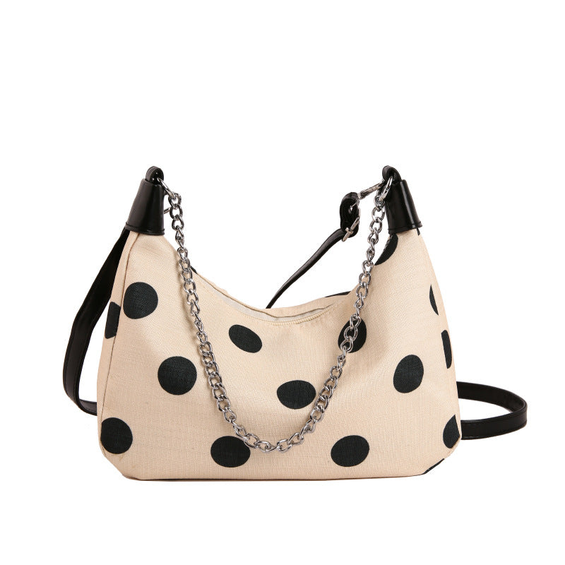 WoPolka Dot Patterned Crossbody Handbag