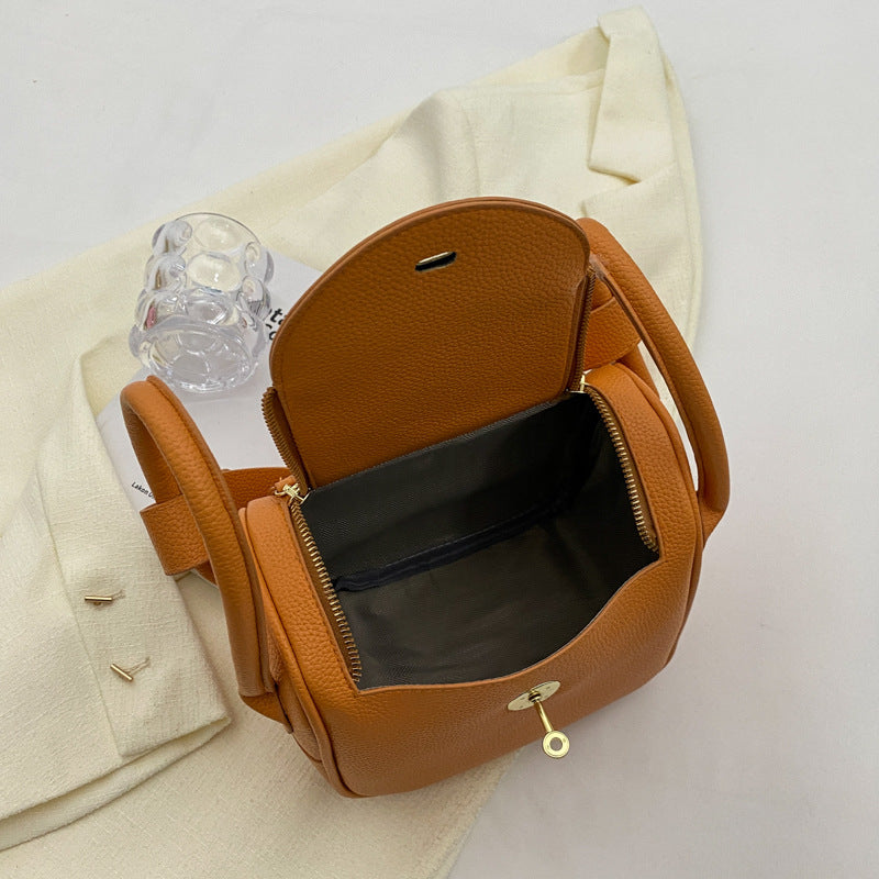Structured Leather Handbag