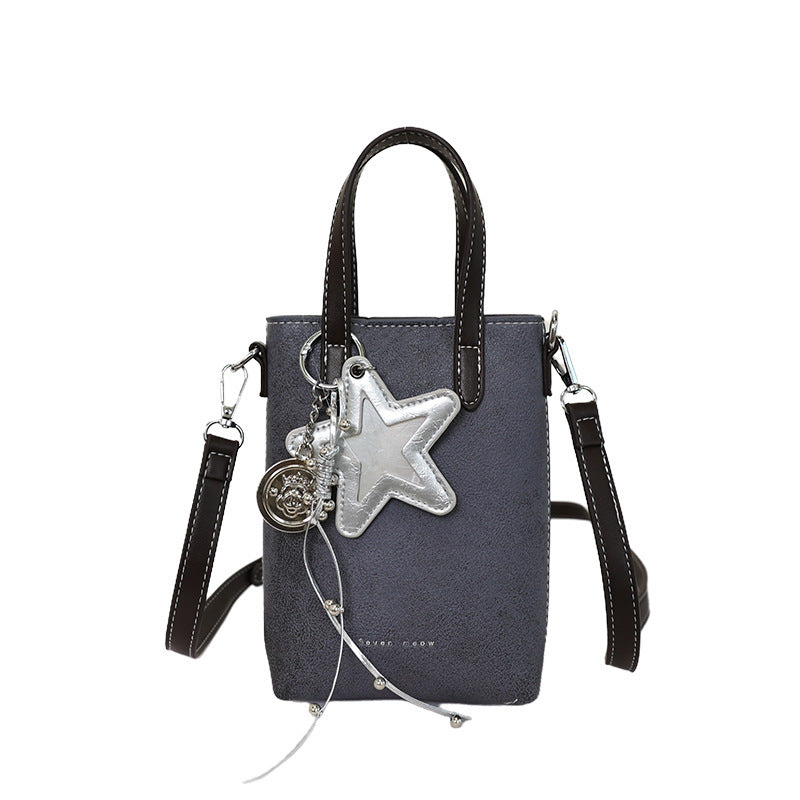 Women's practical mini handbag with removable pendant