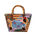 Shoulder bag with playful dog motif
