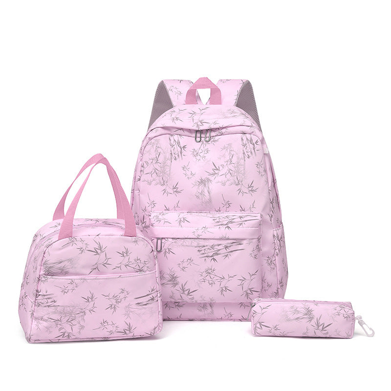 Backpack set with insulation function and multiple compartments