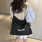 Women's stylish tote bag with braided drawstring-https://detail.1688.com/offer/1000595089868.html-Calm Wears-Black-nothing-Calm Wears