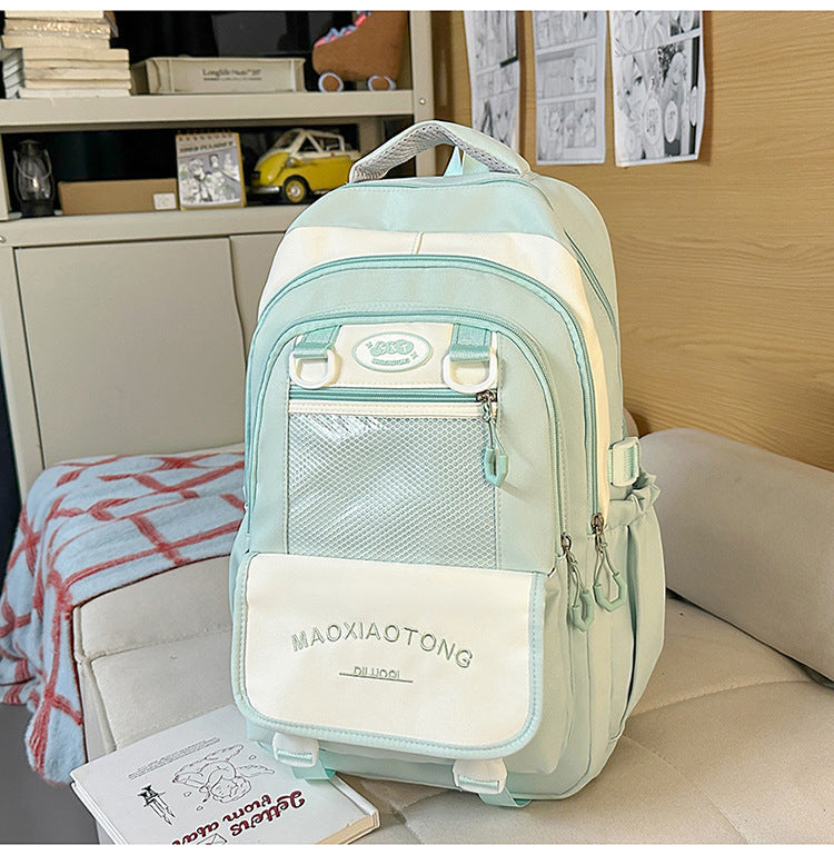 Stylish Utility School Backpack-https://detail.1688.com/offer/1057505730604.html-Calm Wears-Green-Calm Wears