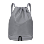 Lightweight Hexagonal Pattern Drawstring Backpack