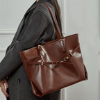 Women's elegant tote bag with practical interior design and stylish accents-https://detail.1688.com/offer/990927774275.html-Calm Wears-Braun-42-Calm Wears