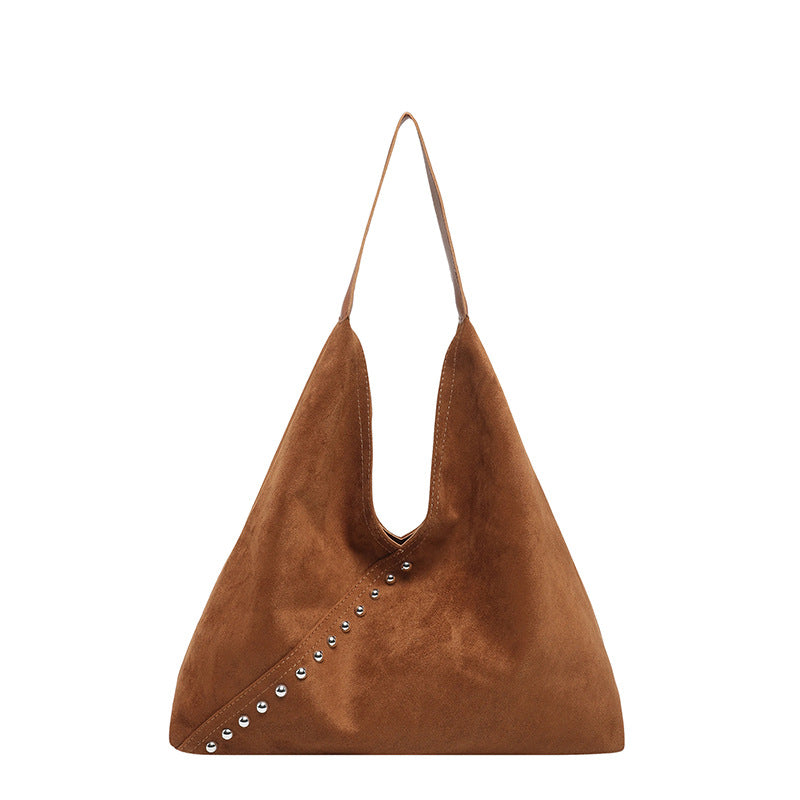 Unique Textured Suede Hobo Bag