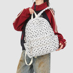 Backpack with Stylish Star Design and Versatile Compartments