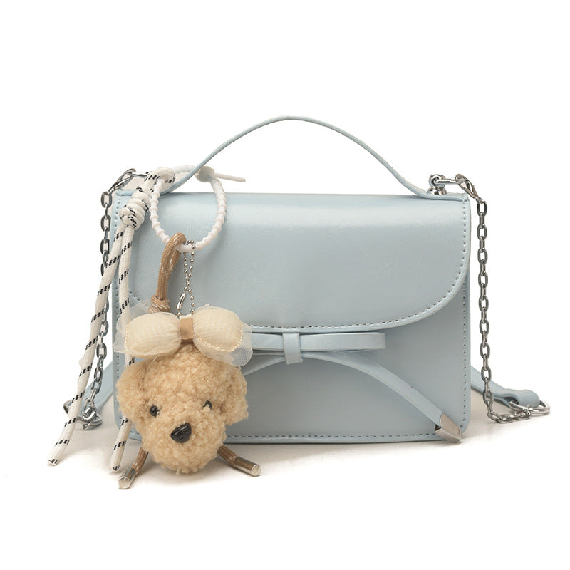 Women elegant mini handbag with cute pendant-https://detail.1688.com/offer/1039860039155.html-Calm Wears-Blue-Size: with tag-Calm Wears