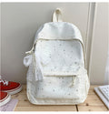 Stylish Star-Print Casual School Backpack