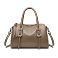 Textured Leather Weekender Bag