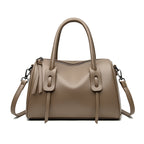 Textured Leather Weekender Bag