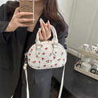 Playful Cherry Print Handbag