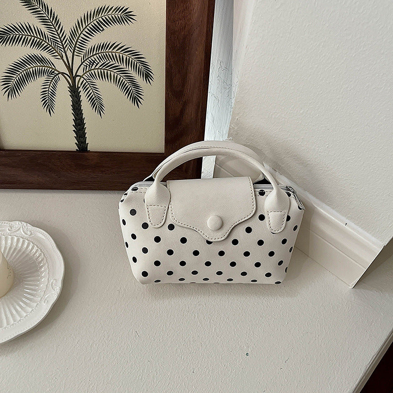 Stylish Polka Dot Handheld Bag