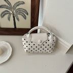 Stylish Polka Dot Handheld Bag