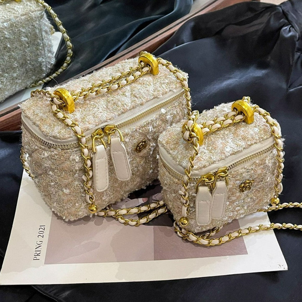 Women's mini handbag with removable shoulder strap