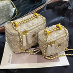 Women's mini handbag with removable shoulder strap