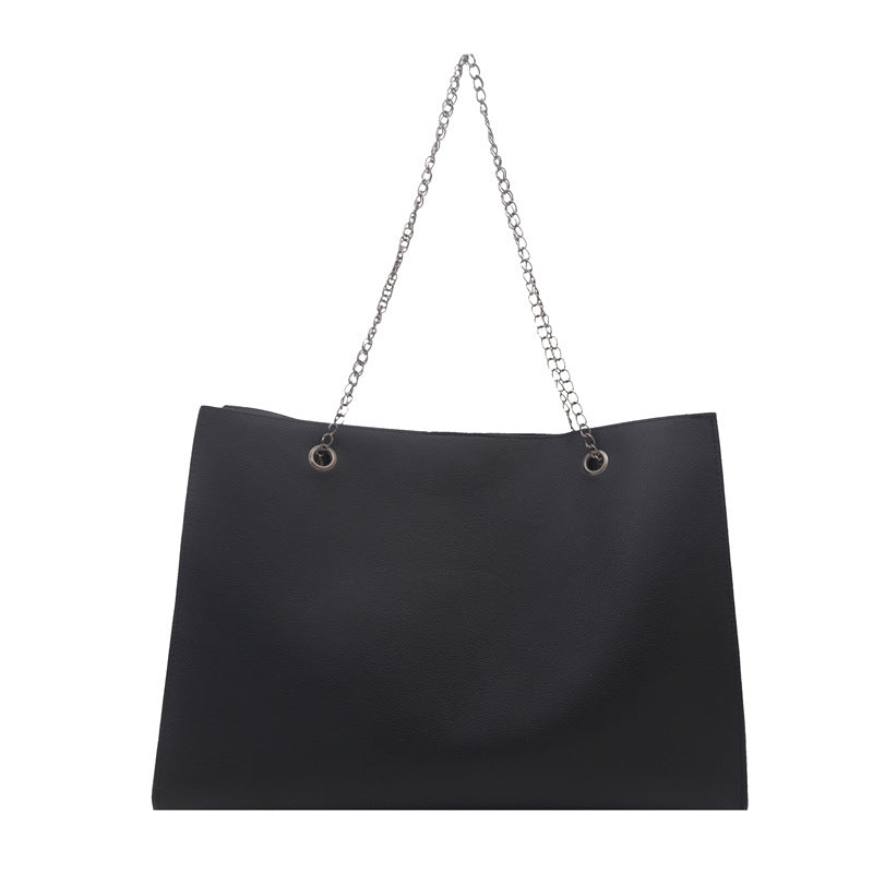 Women elegant tote bag with practical inner compartment and stylish chain strap-https://detail.1688.com/offer/1038616988417.html-Calm Wears-Braun-nothing-Calm Wears