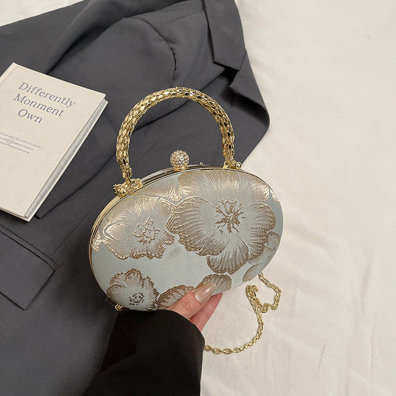 Elegant Floral Evening Clutch