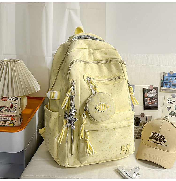 Versatile Multi-Pocket School Backpack-https://detail.1688.com/offer/1048663992443.html-Calm Wears-Yellow-Calm Wears
