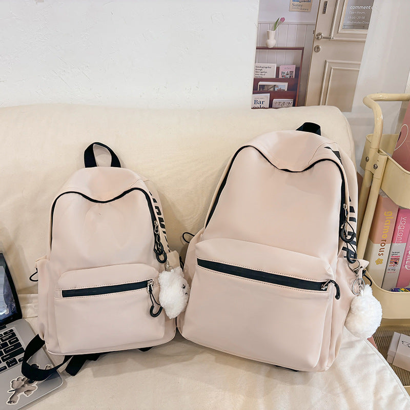 Chic Multi-Pocketed Casual Backpack Set