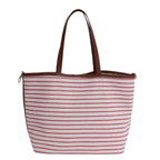 Reusable Striped Beach Tote Calm Wears