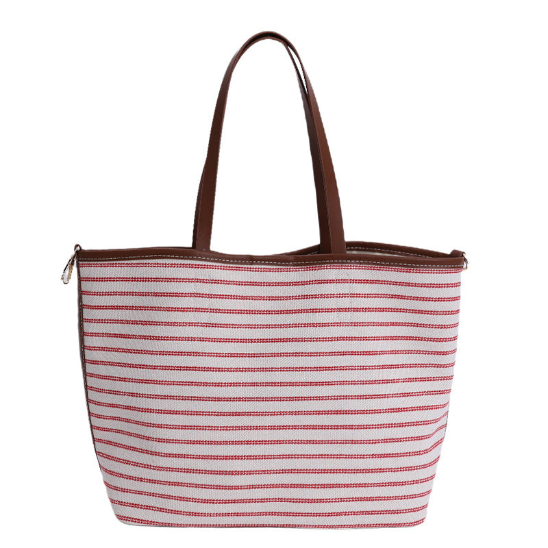 Reusable Striped Beach Tote Calm Wears