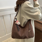 Soft Suede Hobo Handbag