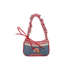 Retro Gingham Mini Crossbody Bag