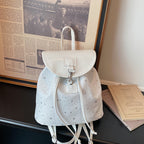 WoStar-Patterned Drawstring Backpack