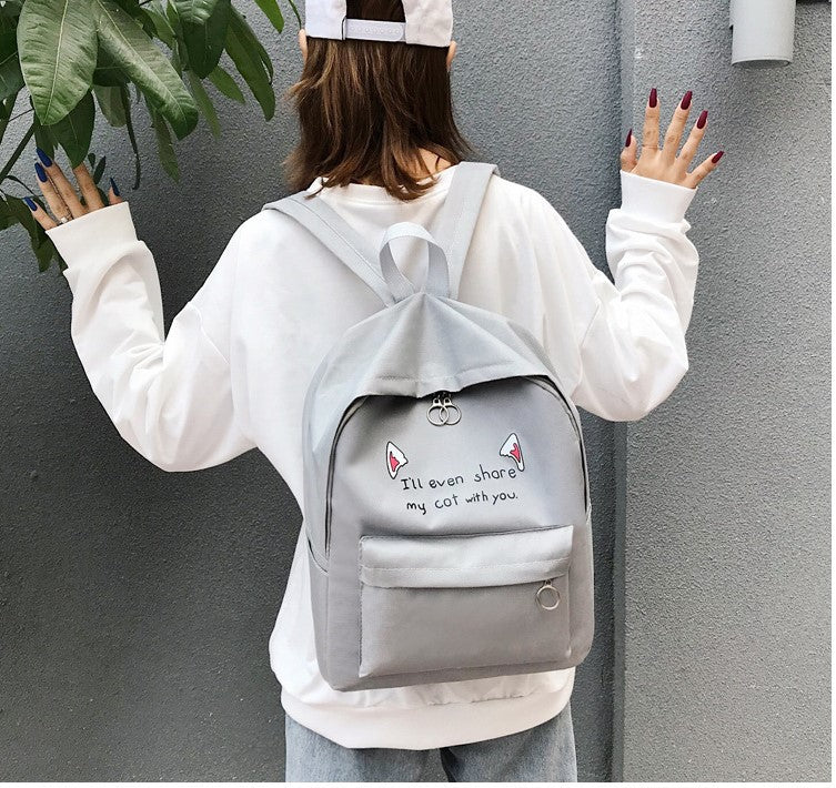 Cute Cartoon Animal-Themed Backpack