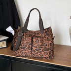 WoChic Leopard Print Utility Tote Bag
