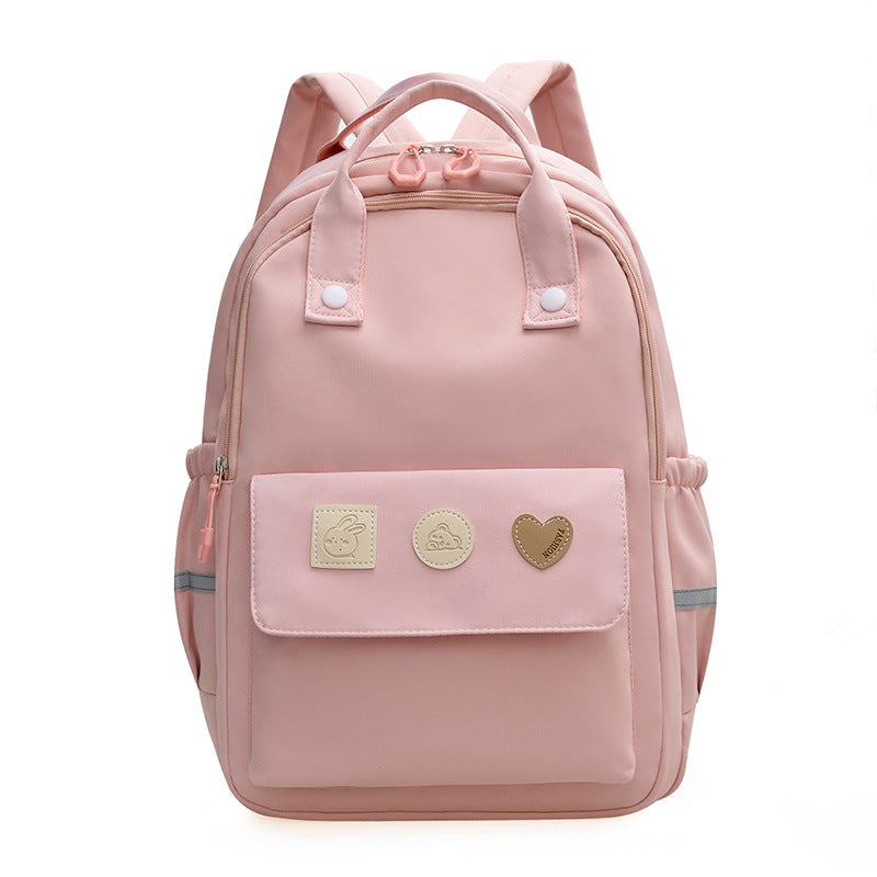 Cute and Functional School Backpack-https://detail.1688.com/offer/935042331300.html-Calm Wears-Pink-Calm Wears