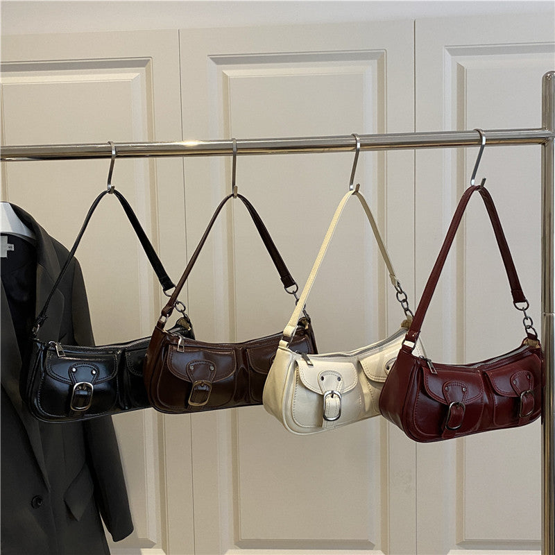 Stylish Dual Pocket Shoulder Bag