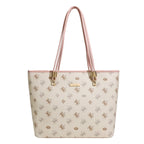 Women's tote bag with elegant horse pattern and sturdy carrying handles-https://detail.1688.com/offer/1041398891181.html-Calm Wears-Rosa-nothing-Calm Wears