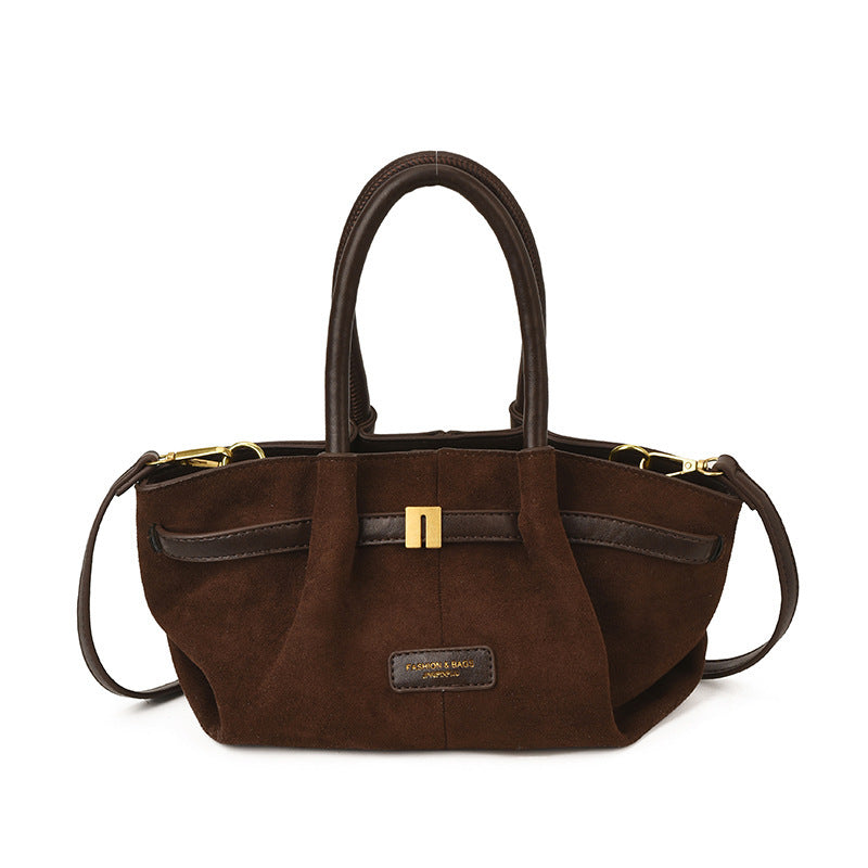 Women trendy hobo bag made of high-quality suede-https://detail.1688.com/offer/992387479305.html-Calm Wears-Braun-nothing-Calm Wears