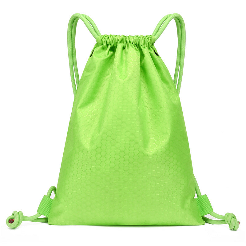 Honeycomb Texture Drawstring Backpack Calm Wears