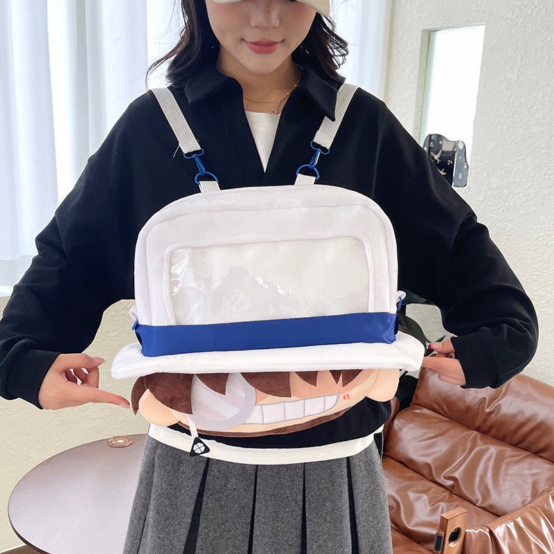 Plush Backpack with Unique Window