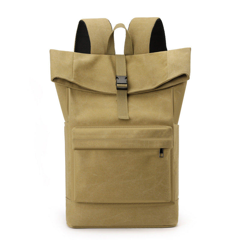 Rolltop Backpack with Multi-Functional Pockets