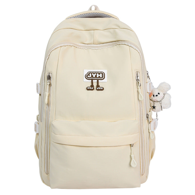 Cute Animal-Themed School Backpack-https://detail.1688.com/offer/1065562706855.html-Calm Wears-Off White-Calm Wears