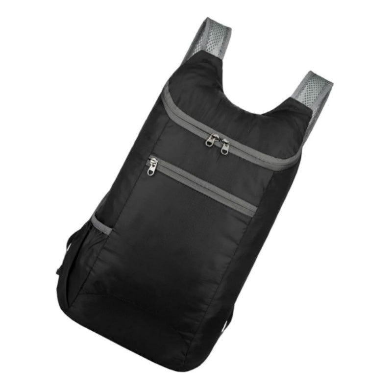 Lightweight backpack with breathable shoulder straps