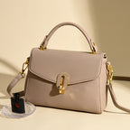 Elegant Structured Top-Handle Handbag