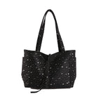 WoStar-Patterned Canvas Tote Bag