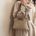 Ladies stylish shoulder bag with decorative fringe detail-https://detail.1688.com/offer/1036050023994.html-Calm Wears-Khaki-Size: With pendant-Calm Wears