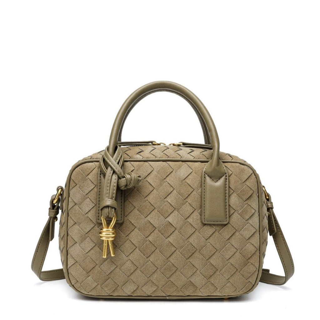 Textured Leather Boutique Handbag