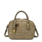 Textured Leather Boutique Handbag