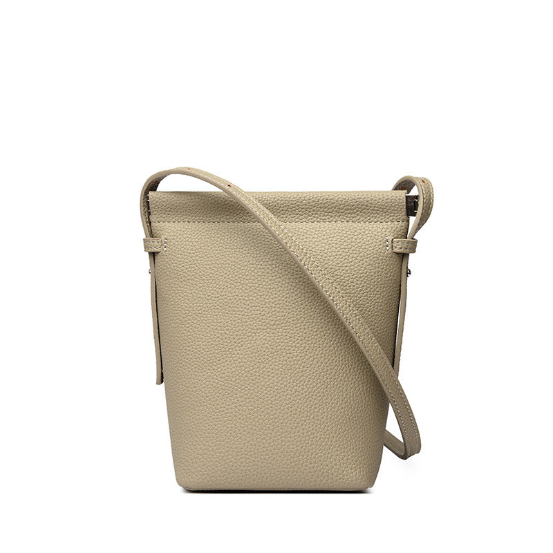 Elegant Textured Bucket Bag