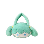 Playful plush handbag with ears and character design