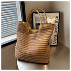 Handmade ven Straw Tote Bag Calm Wears