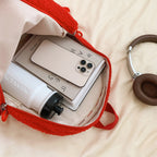 Plush Apple Backpack with Animal Charm